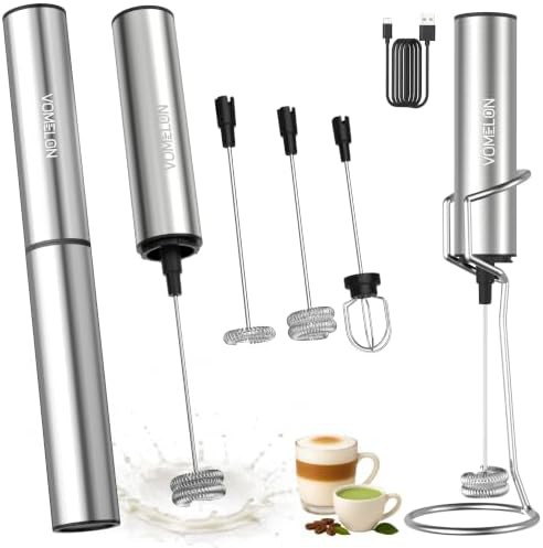 Silver rechargeable mixer with storage stand