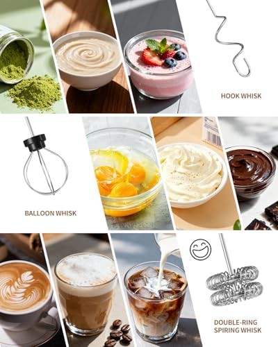 Circle Joy 3-speed rechargeable milk frother with stand in black — photo 3
