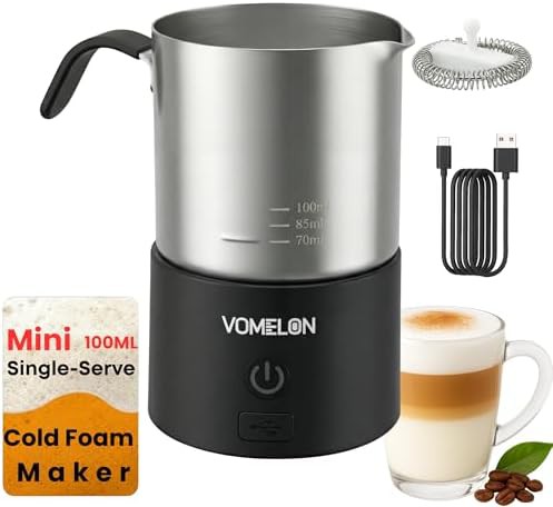 Magnetic mini rechargeable automatic jug frother