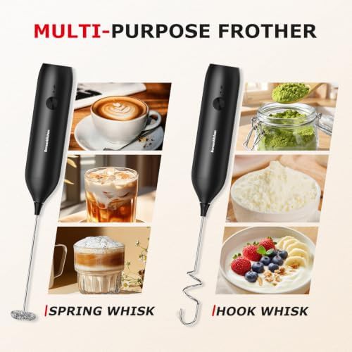 Stainless steel travel rechargeable frother — photo 3