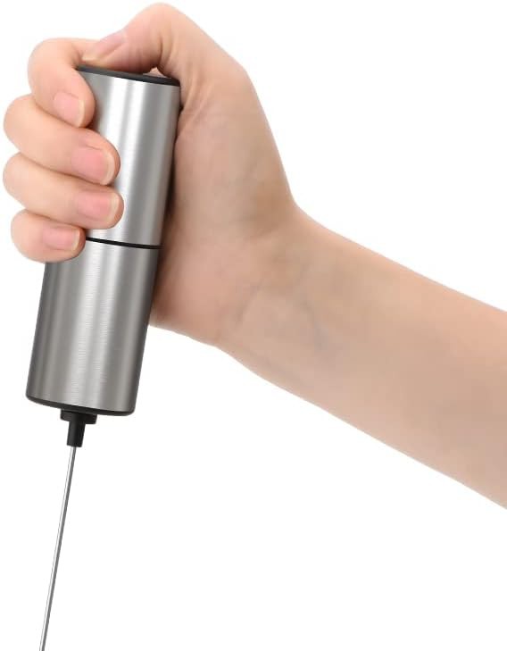 Stainless Steel Hand Frother with Stand — photo 3