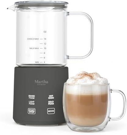 Four Preset Glass Milk Steamer and Frother