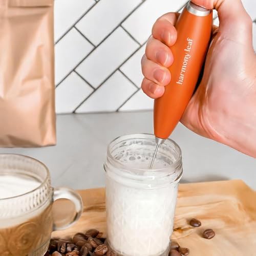 Orange Handheld Matcha and Drink Mixer — photo 5
