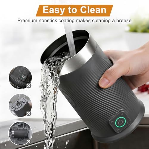 Black four in one electric milk steamer — photo 5