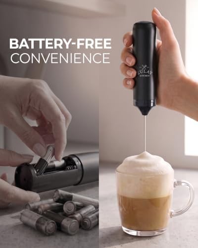 Triple coil rechargeable black handheld frother — photo 3