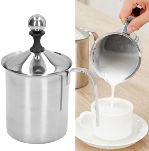 Stainless Steel Double Layer Manual Frother — photo 4