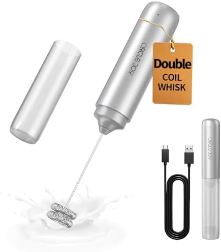 Silver dual coil whisk handheld mixer