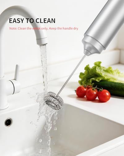 Silver dual coil whisk handheld mixer — photo 5