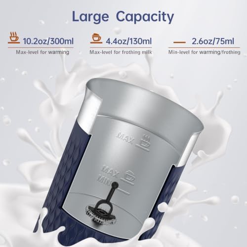 Navy automatic electric milk steamer — photo 4