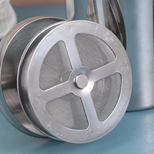 Manual stainless steel double mesh pitcher — photo 3