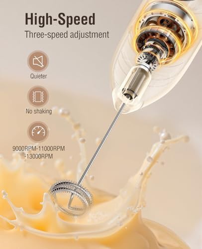 Wireless Rechargeable Frother with Three Heads — photo 4