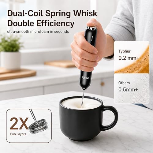 Upgraded Black Handheld Variable Speed Frother — photo 4