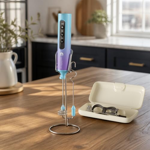 Rechargeable Milk Frother with Stand