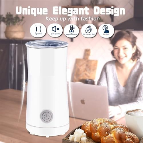 White electric milk steamer and warmer — photo 4