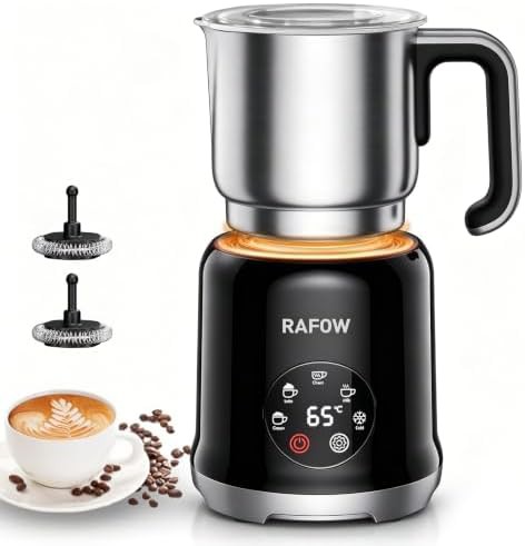 Automatic split stainless steel milk steamer 350ml