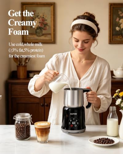 Automatic split stainless steel milk steamer 350ml — photo 4