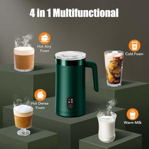 Cookswift olive green automatic large frother — photo 4