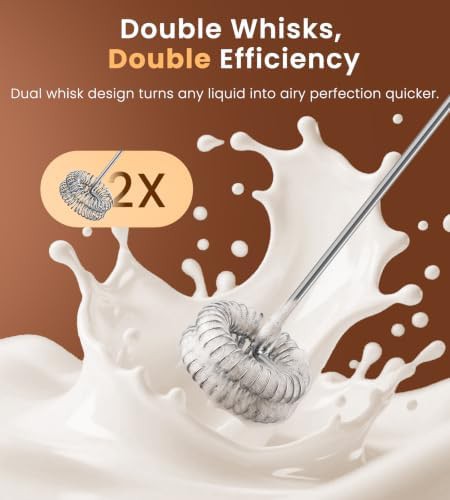 Two speed rechargeable handheld frother — photo 3