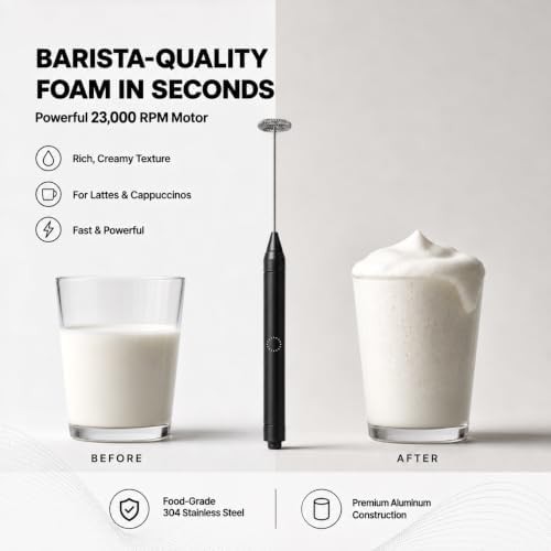 Black high speed matcha and drink mixer — photo 3