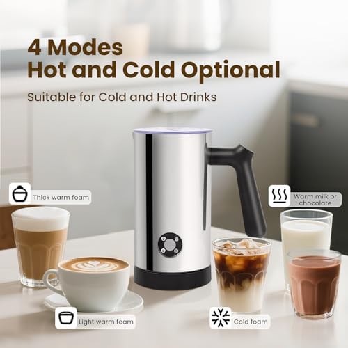 Casimhu electric foam maker with hot and cold settings — photo 3