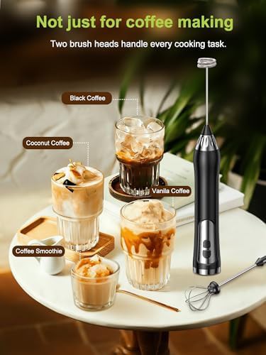 Waterproof rechargeable handheld coffee wand — photo 3