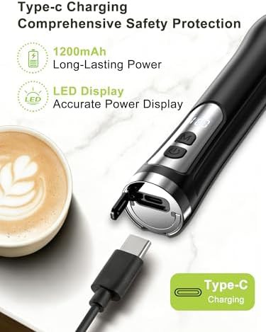 Waterproof rechargeable handheld coffee wand — photo 5