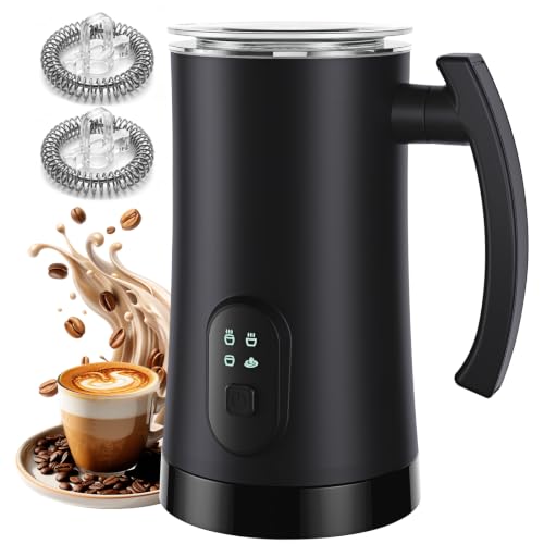 4-in-1 Electric Hot & Cold 350ml Milk Steamer for Coffee